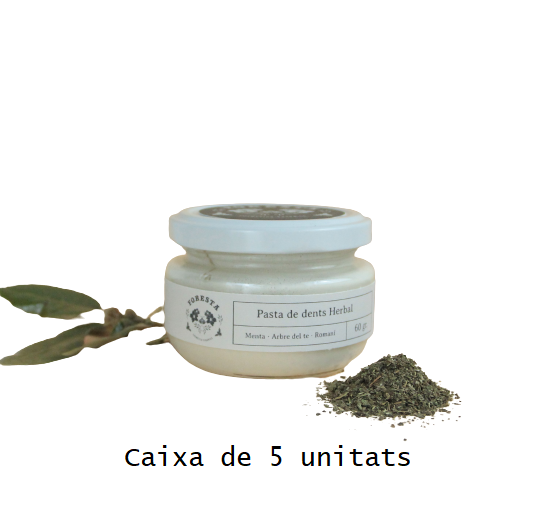 Caixa de pastes de dents herbals