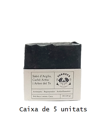 [FOR122] Caixa de sabons d'argila, carbó actiu i arbre de té